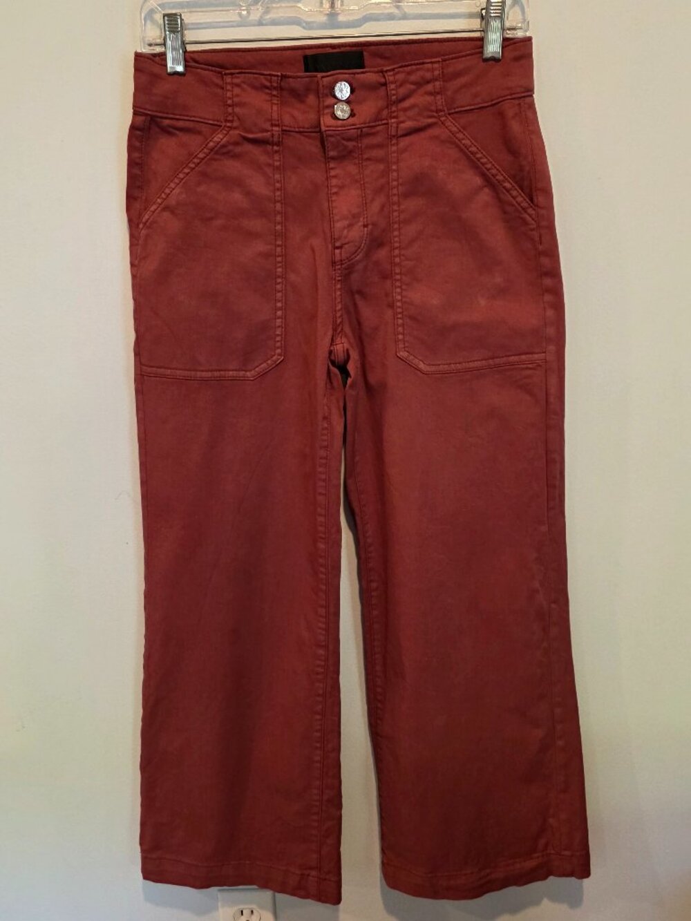 WHBM Pret Utility Wide Leg Cropped Pants, Size 2 Tall, Like New - Picture 2 of 8